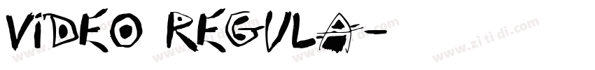 Video Regula字体转换
